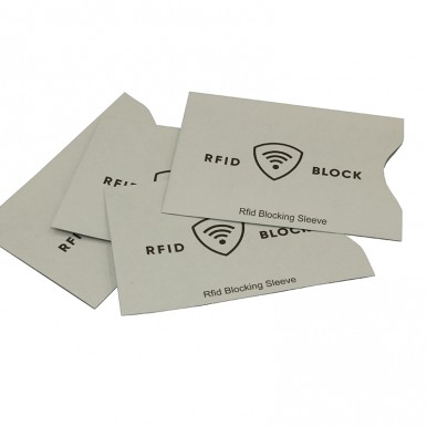 4 Color printing RFID Blocking Sleeve Card