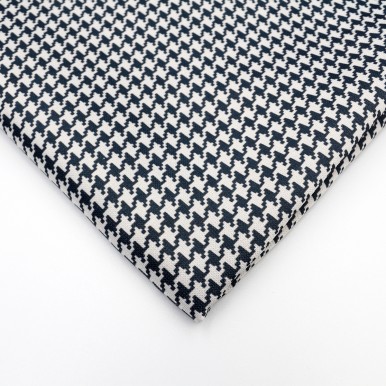 Anti-static  anti-radiation hound-tooth check printing woven silver fiber fabric