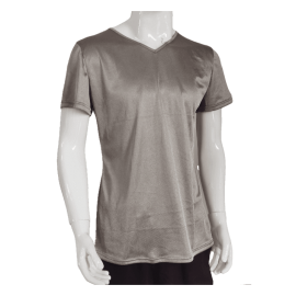 Anti Radiation 100% Silver Fiber Fabric Short Sleeve T-Shirt for EMF Protection