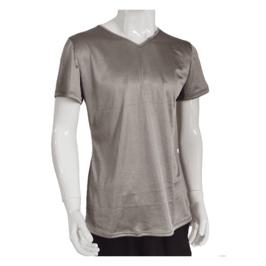Anti Radiation 100% Silver Fiber Fabric Short Sleeve T-Shirt for EMF Protection Anti Radiation 100% Silver Fiber Fabric Short Sleeve T-Shirt for EMF Protection