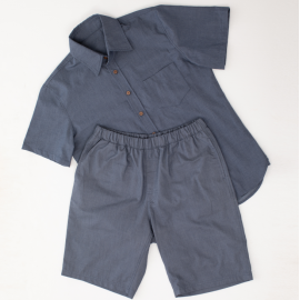 Anti Radiation Short Sleeve Shirt Shorts Set for EMF Protection
